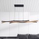 Searchlight pendant lamp Bloom, 38W, LED, 32104-1BK