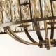 Searchlight pendant lamp Bijou, 8x60WxE14, 6588-8AB