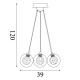 Searchlight Pendelleuchte Cluster, 7x2.5WxLED, 6867-7CC
