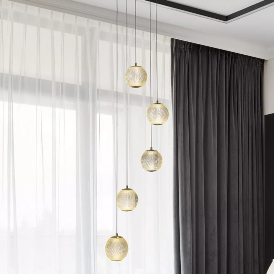 Searchlight Pendant Light Allure LEDx21W, 1699lm, 51481-5SB