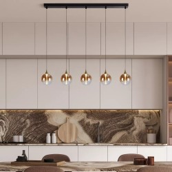 Searchlight Pendant Light Alchemy LED 21W, 1412lm, 76410-5BK