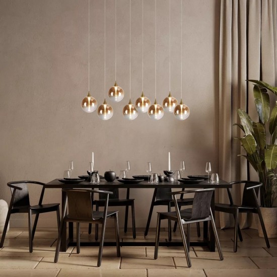 Searchlight Pendant Light Alchemy LED 30W, 2929lm, 76410-8BK
