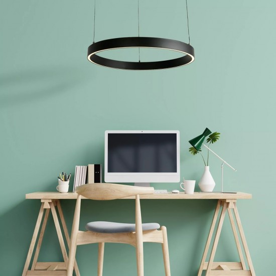 Searchlight pendant lamp Layla with gesture control 40.88W, LED, 30411BK