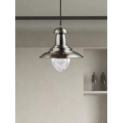 Searchlight pendant lamp Fisherman, 1x60WxE27, 4301SS