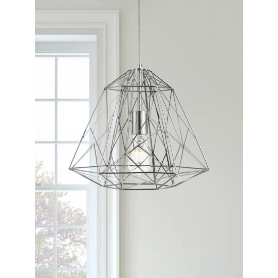 Searchlight pendant lamp Geometric Cage, 1x60WxE27, 7271CC