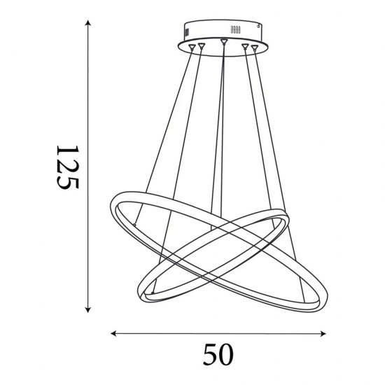 Searchlight piekaramais gaismeklis Eternity LED, 12W, naturalais bambuss un zelta metāls 75032-2NA