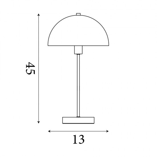 Searchlight table lamp Mushroom 1xE14x7W, EU60231WH