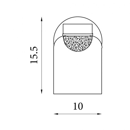 Searchlight wall light Highball LED 6W 546lm 23083-1SB