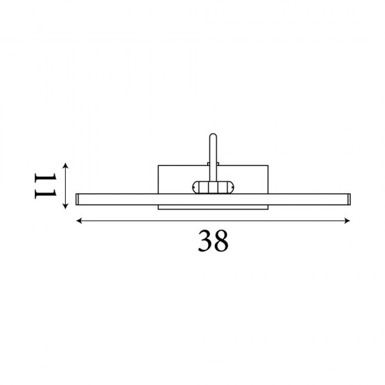 Searchlight sienas diožu gaismeklis Barcelona LED 10W 726lm 2984-51AB