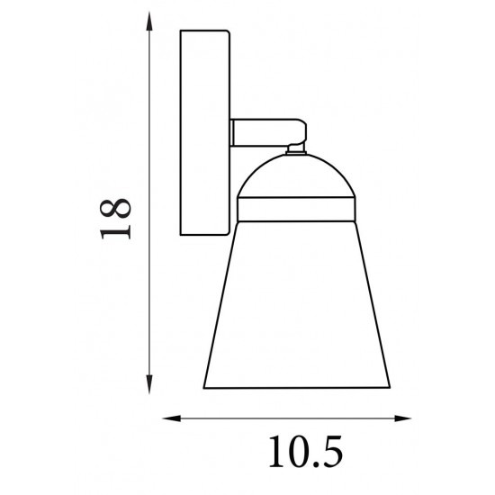 Searchlight wall light Mega 61170-1SM