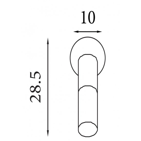 Searchlight wall light Merrygold 82122-1BK