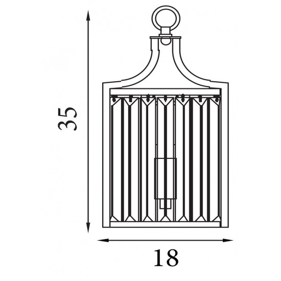 Searchlight wall light Victoria 1xE14x60W 8571CC