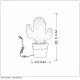 Lucide table lamp CACTUS, 13513/01/31 Lucide table lamp CACTUS, 13513/01/31
