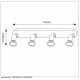 Lucide ceiling light JASTER-LED, 11903/20/30