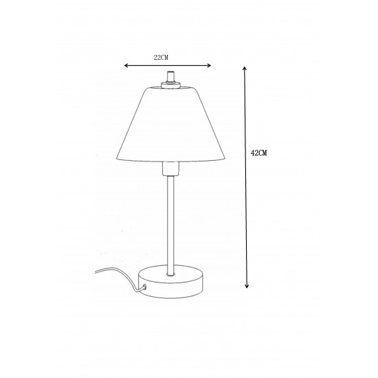 Lucide table lamp TOUCH, 12561/21/12