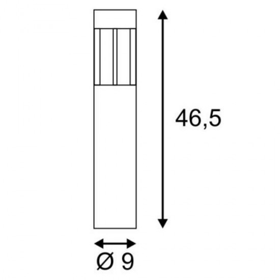 SLV garden LED luminaire SLOTS 45, 231817