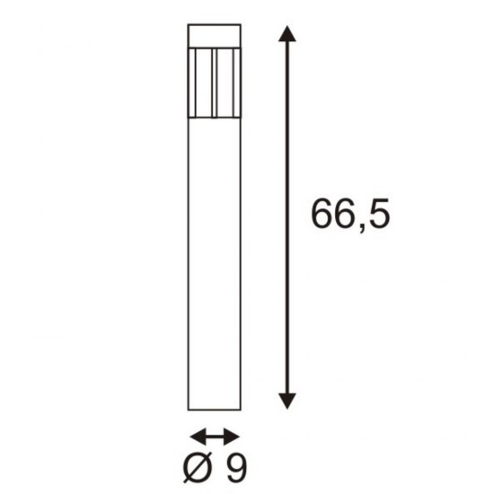 SLV garden LED luminaire SLOTS 65, 231455