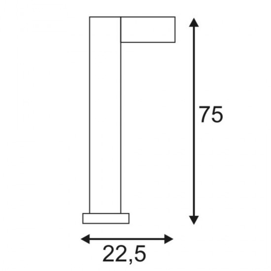 SLV garden luminaire QUADRASYL 75, 232294