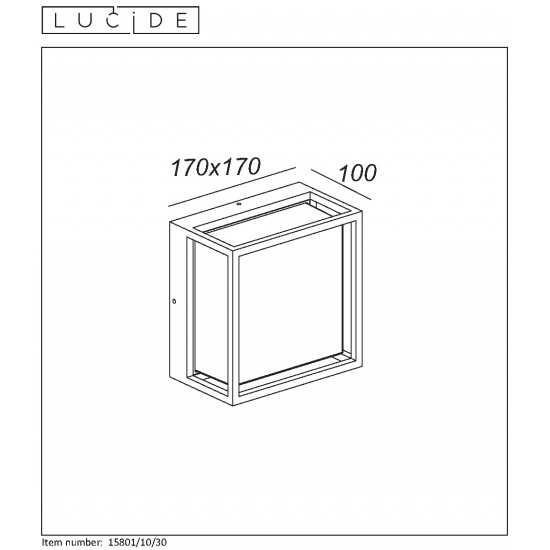 Lucide outdoor wall LED lamp Singa 15801/10/30