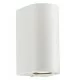 Nordlux outdoor wall light Canto Maxi 2, GU10, 2x28W, IP44, white, 49721001