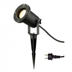 SLV outdoor spike luminaire NAUTILUS SPIKE with cable plug, 227410
