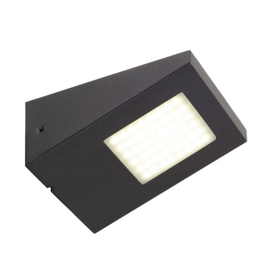 SLV outdoor wall LED lamp IPERI WALL LED, 5W, 4000K, IP44, 231315