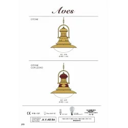 Moretti Luce pendant lamp  Aves, 1578.A 