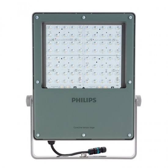 Philips CoreLine tempo large LED floodlight BVP130 LED210-4S/740 PSU OFA52 ALU C1KC3