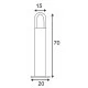 SLV garden luminaire RUSTY CONE 70 BOLLARD LIGHT, 229432
