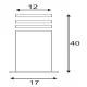 SLV garden luminaire RUSTY SQUARE 40, 229420