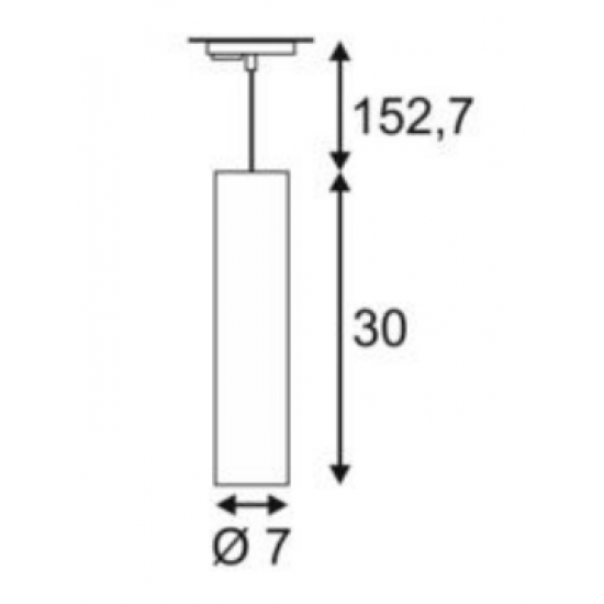 SLV pendant light for 240V 1-phase traks ENOLA_B, 143960