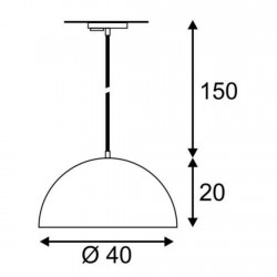 SLV pendant light for 240V 1-phase traks FORCHINI M, 143930