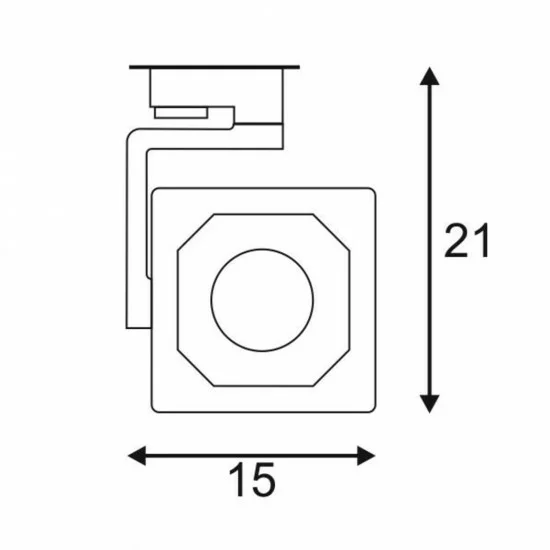 SLV LED floodlight for 240V 3-phase traks EURO CUBE, 152780; 152781 SLV LED floodlight for 240V 3-phase traks EURO CUBE, 152780; 152781