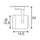 SLV light for 240V 3-phase traks EURO SPOT QPAR111, 153421 SLV light for 240V 3-phase traks EURO SPOT QPAR111, 153421