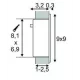 SLV FRAME CURVE LED recessed light square, matt whit, 3000K, 113292
