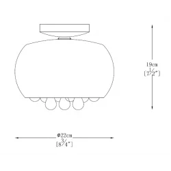 ZUMA LINE ceiling light RAIN C0076-01D-F4K9